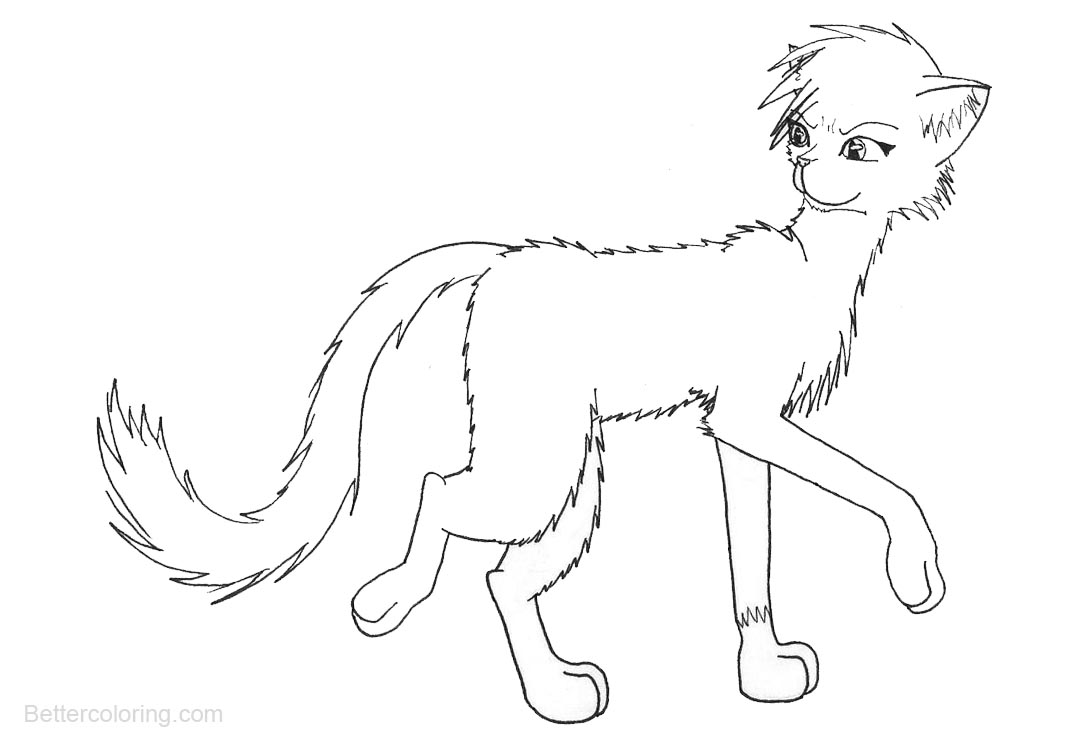 Long Tail Warrior Cats Coloring Pages - Free Printable Coloring Pages