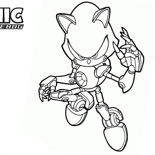 Sonic The Hedgehog Coloring Pages Outline Drawing - Free Printable ...