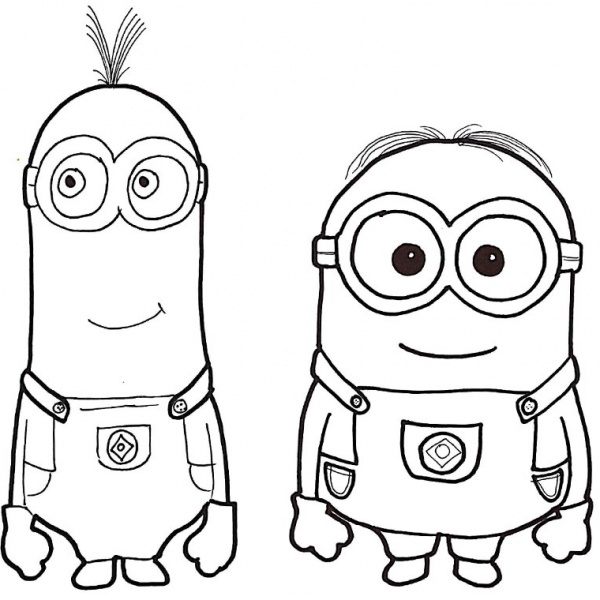 Girl Minion Coloring Pages