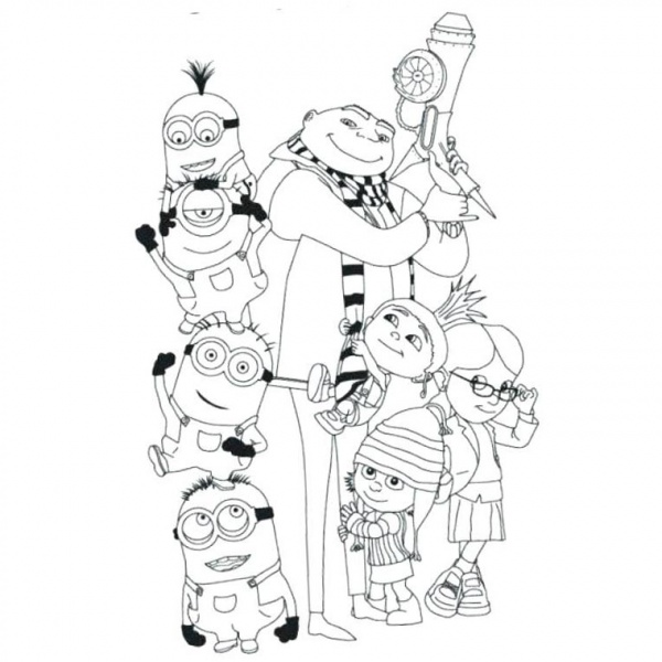 Download Minion Coloring Pages - Free Printable Coloring Pages