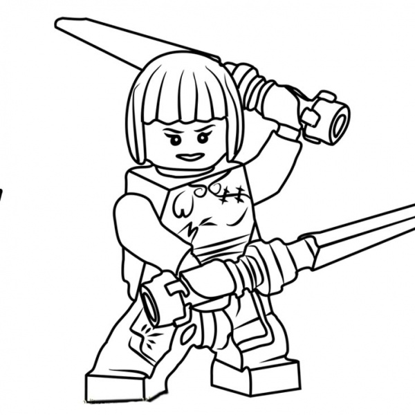 Lego Ninjago Characters Coloring Pages - Free Printable Coloring Pages