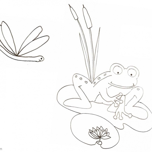 Pond Coloring Pages Lily Pad Flower - Free Printable Coloring Pages