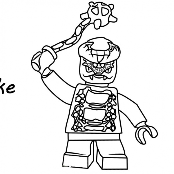 Evil Green Lego Ninjago Coloring Pages - Free Printable Coloring Pages