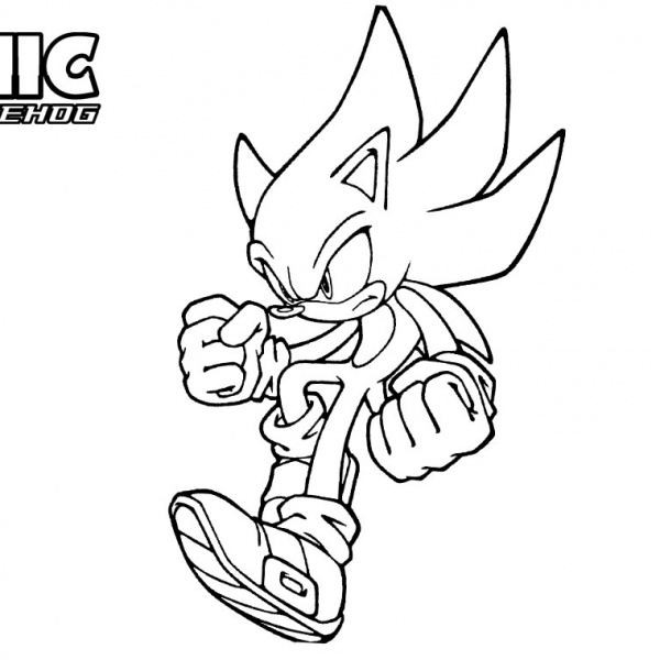 Sonic The Hedgehog Coloring Pages Thumb Up - Free Printable Coloring Pages