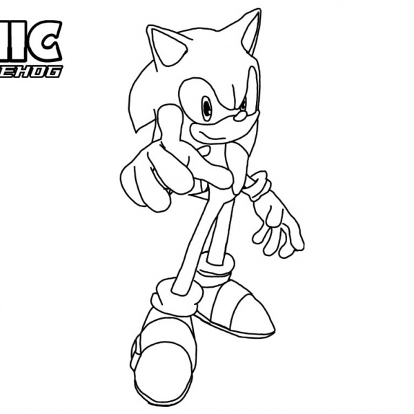 Sonic The Hedgehog Coloring Pages Thumb Up - Free Printable Coloring Pages