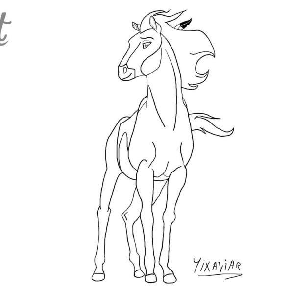 Spirit Riding Free Coloring Pages Lucky and Spirit - Free Printable