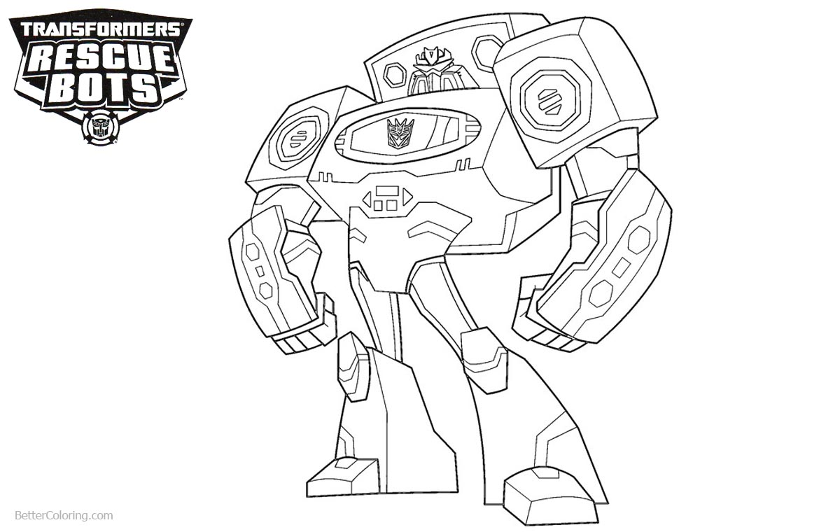 Transformers Rescue Bots Coloring Pages Black and White - Free