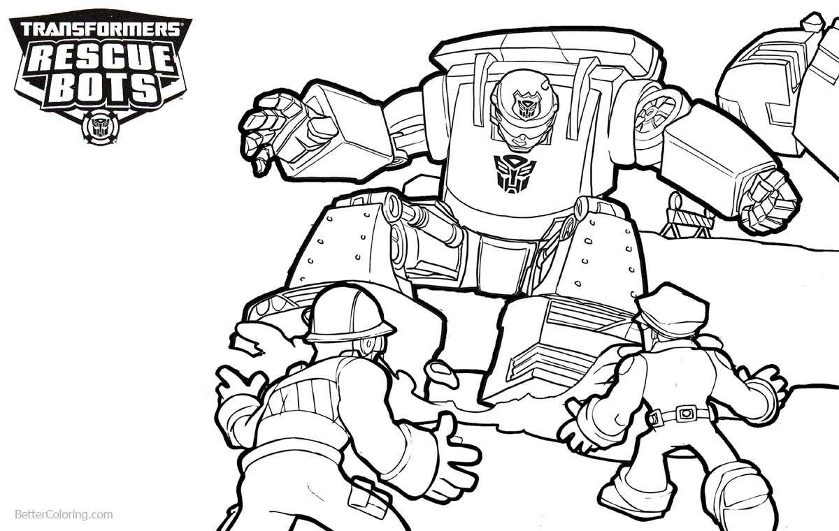 Transformers Rescue Bots Coloring Pages Working - Free Printable ...