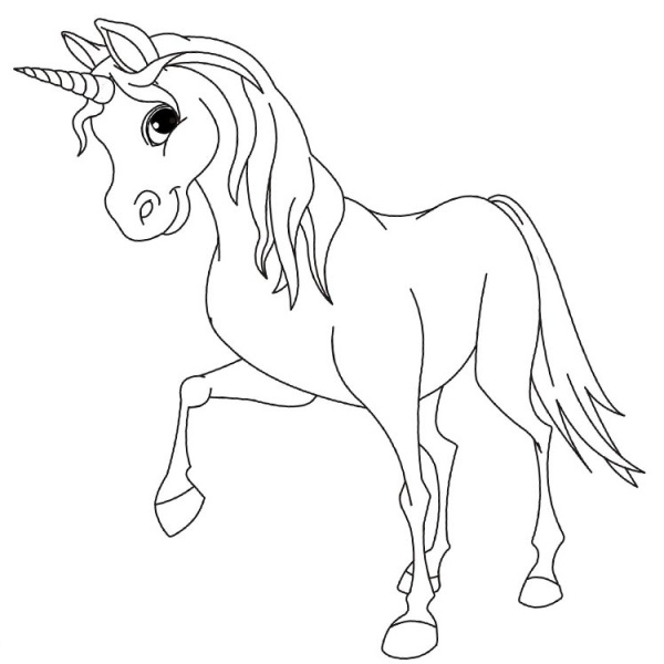 Two Unicorns Coloring Pages with Rainbow - Free Printable Coloring Pages