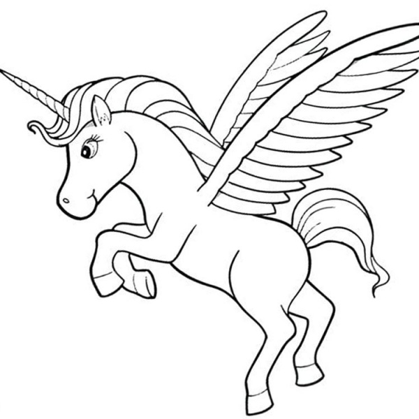 Chibi Unicorn Coloring Pages - Free Printable Coloring Pages