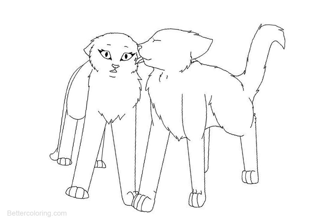 Warrior Cats Coloring Pages Kissing - Free Printable Coloring Pages