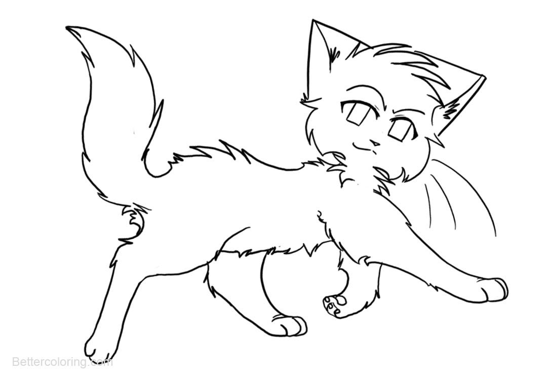 Warrior Cats Coloring Pages Walking - Free Printable Coloring Pages