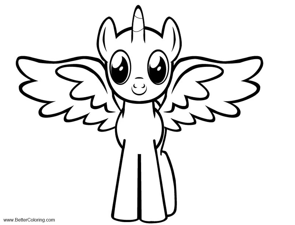 My Little Pony Coloring Pages Alicorn