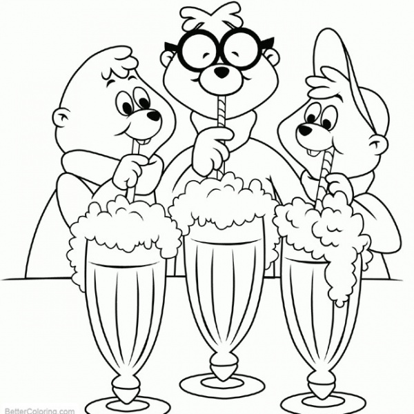 Alvin And The Chipmunks Coloring Pages Eleanor Drawing - Free Printable ...