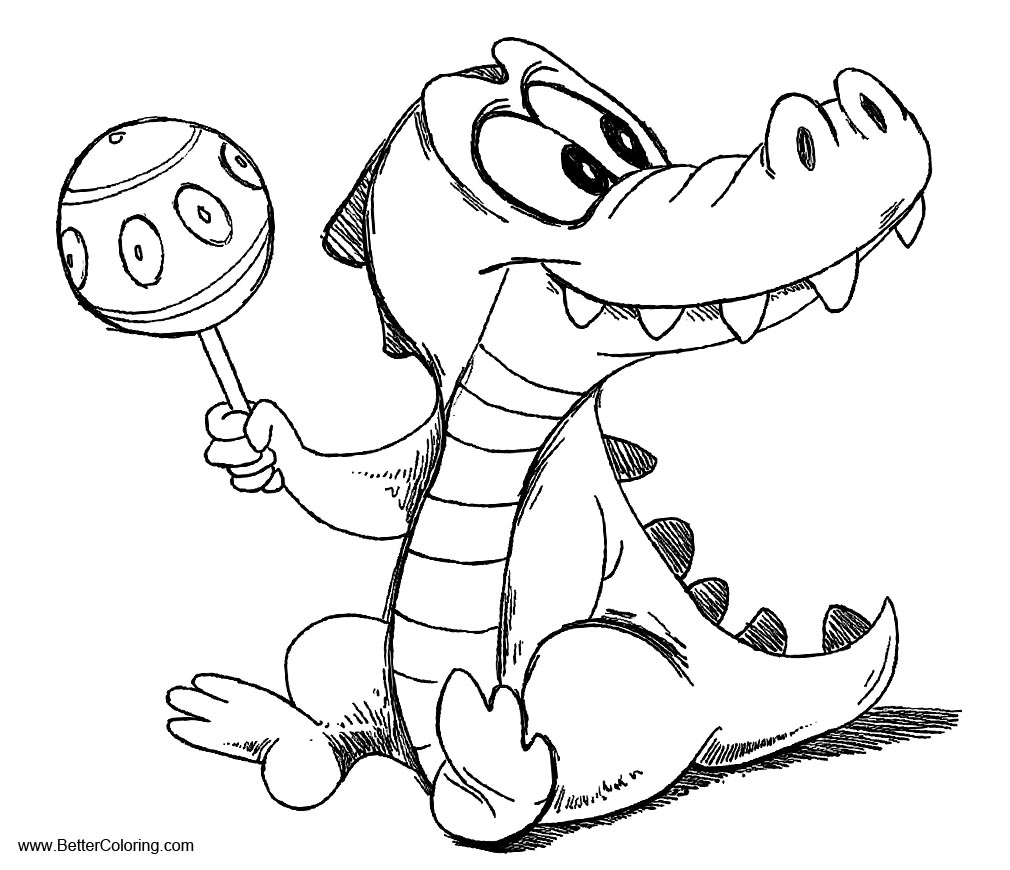 Baby Crocodiles Coloring Pages Free Printable Coloring Pages