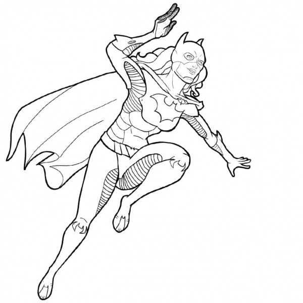 Batgirl Coloring Pages Lineart by tonicshadow - Free Printable Coloring ...