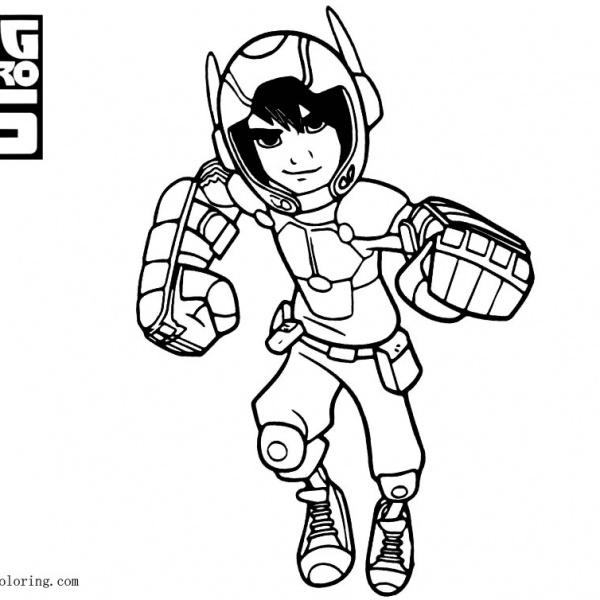 Big Hero 6 Coloring Pages Bay Max - Free Printable Coloring Pages