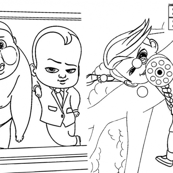 Boss Baby Coloring Pages Connect the Dots Activity Worksheet - Free ...