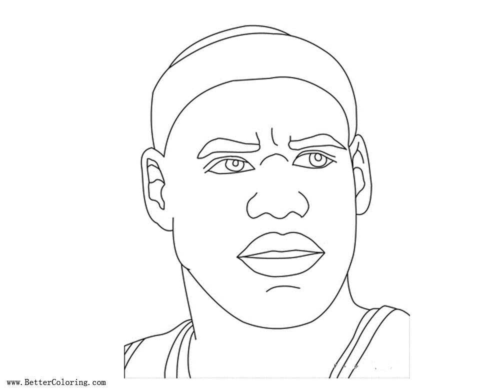 Cartoon Lebron James Coloring Pages - Free Printable Coloring Pages