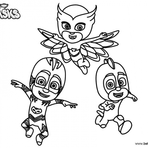 Pj Masks Coloring Pages Night Ninja - Free Printable Coloring Pages