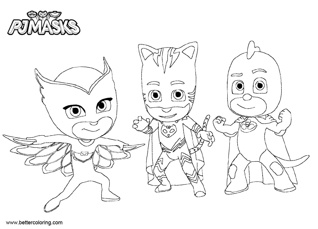 Download Connor Catboy Coloring Pages Owlette and Gekko - Free ...