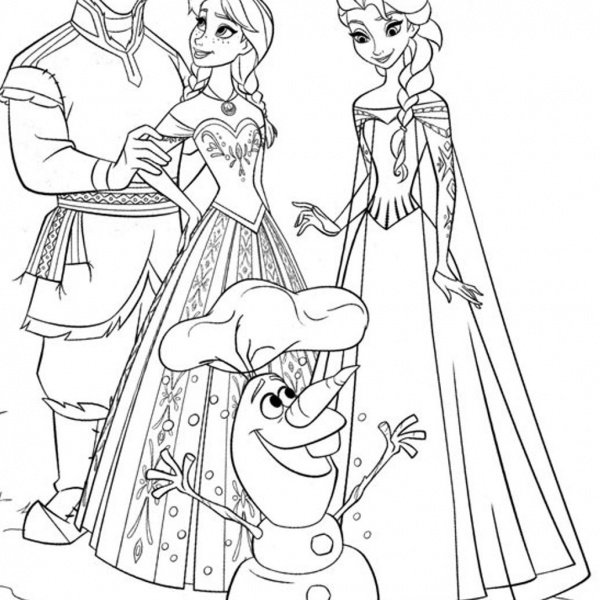 frozen coloring pages for adults