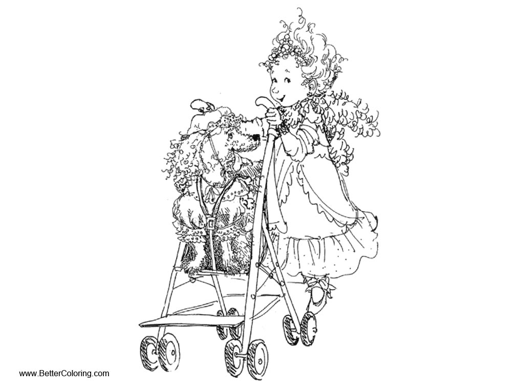 Download Fancy Nancy Coloring Pages with Dog - Free Printable ...