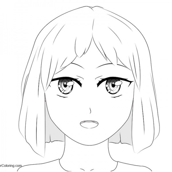 Girly Coloring Pages Shocked Scared Anime Girl by bladeboy05 - Free ...