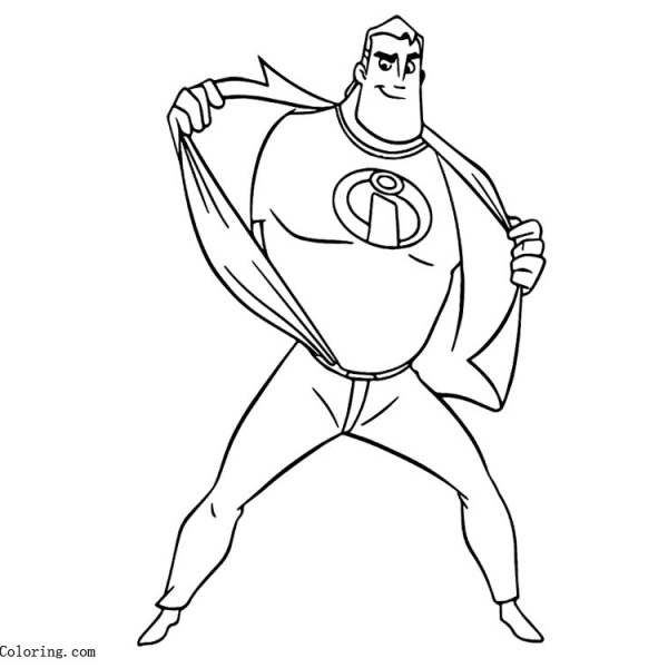 Incredibles 2 Coloring Pages Violet Line Art - Free Printable Coloring ...