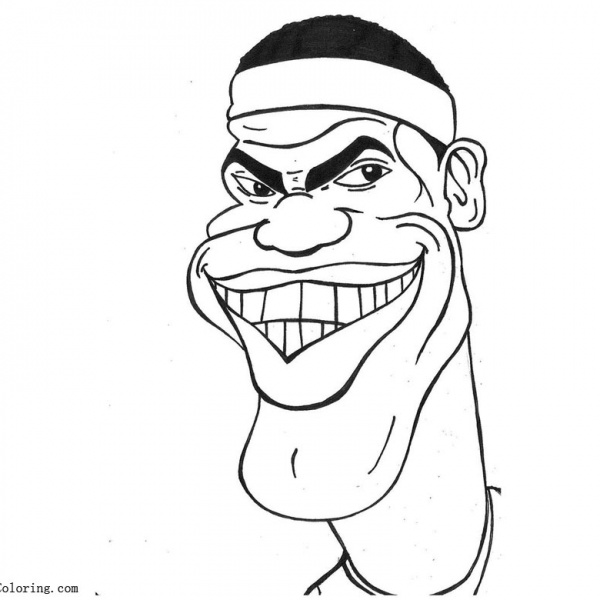 Lebron James Coloring Pages The King - Free Printable Coloring Pages