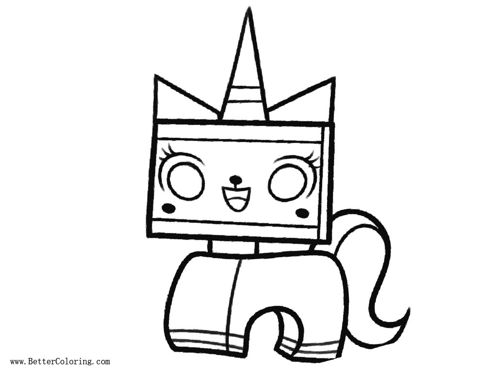 Lego Film Unikitty Coloring Pages - Free Printable Coloring Pages