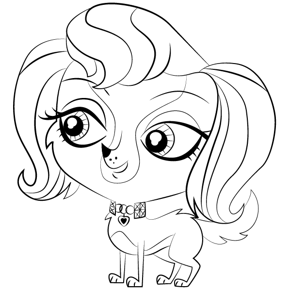 Littlest Pet Shop Coloring Pages Princess Stori Jameson - Free 