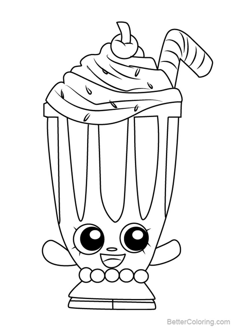 Millie Shake from Shopkins Coloring Pages - Free Printable Coloring Pages