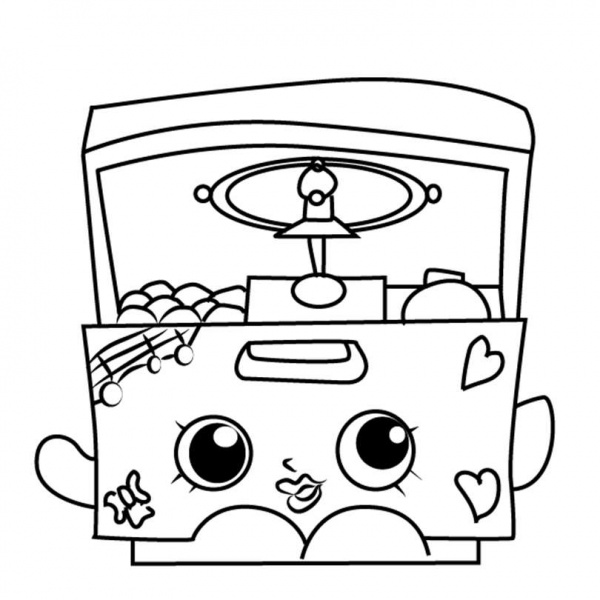 Shopkins Coloring Pages Black and White - Free Printable Coloring Pages