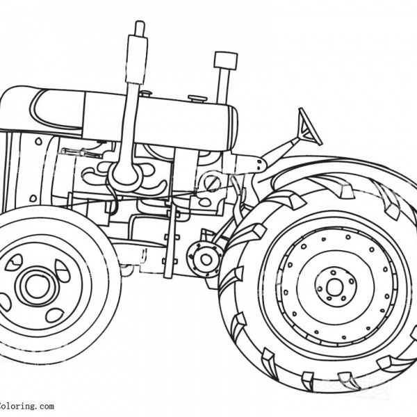 Vintage Tractor coloring pages - Free Printable Coloring Pages