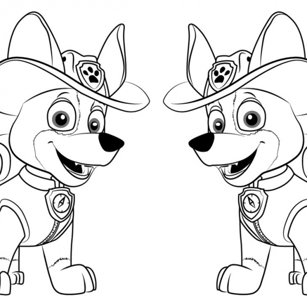 PAW Patrol Coloring Pages Marshall - Free Printable Coloring Pages