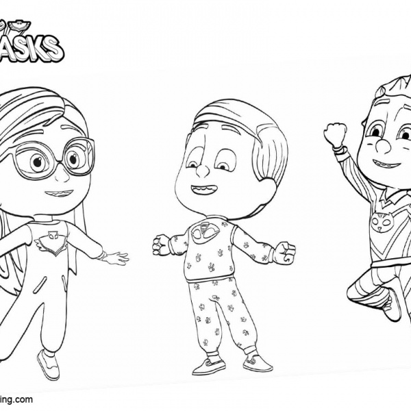 Masks of PJ Masks Catboy Coloring Pages - Free Printable Coloring Pages