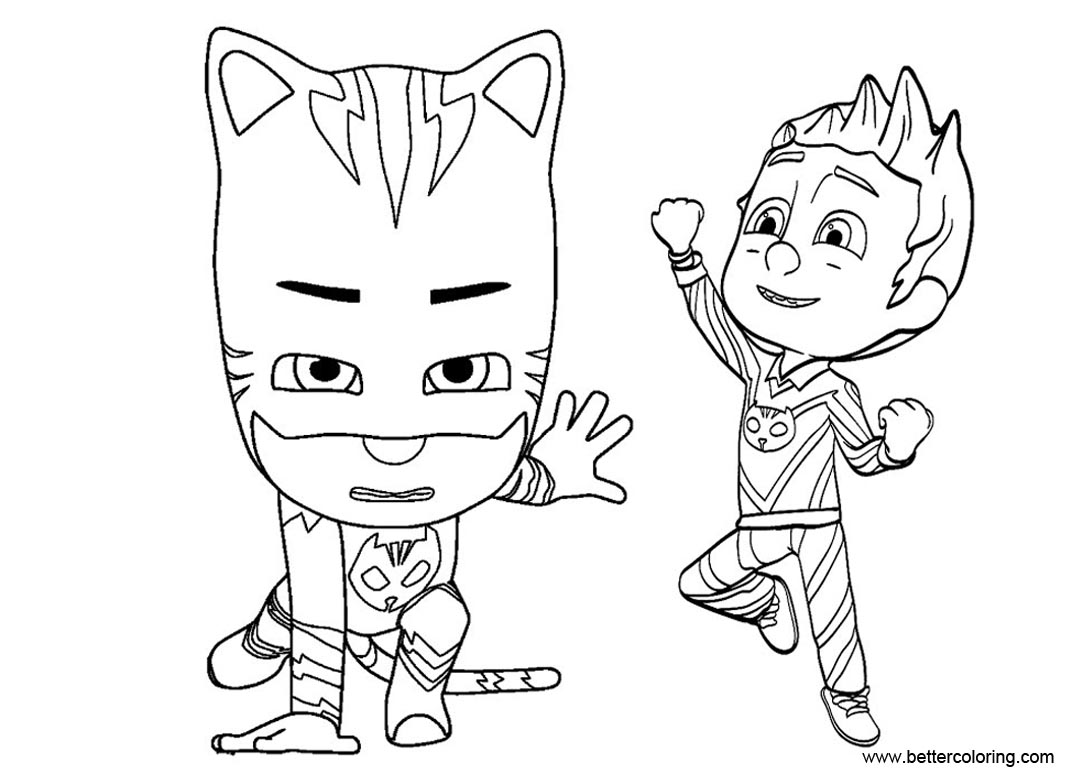 Download Catboy Pages Coloring Sketch Coloring Page