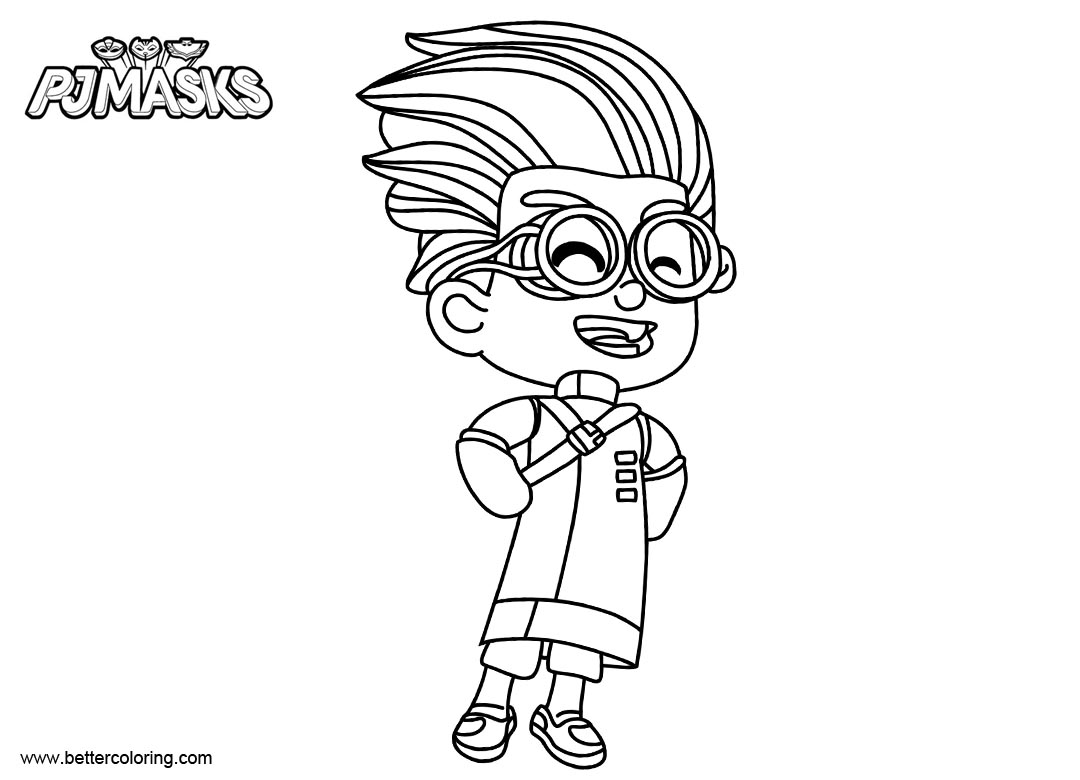 Pj Masks Gecko Coloring Pages - Free Printable Coloring Pages