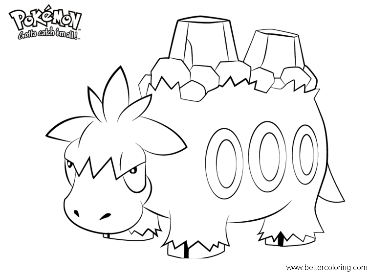 camerupt coloring page easy pokemon