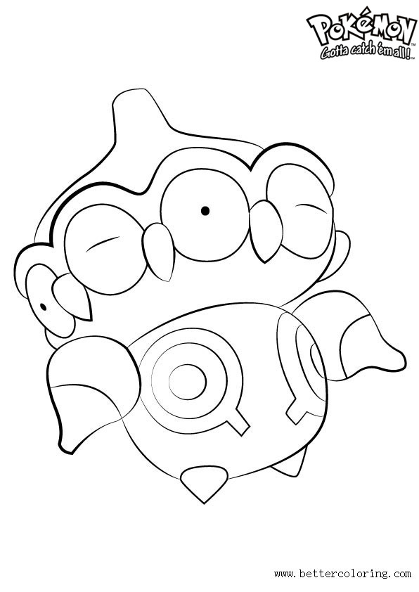 claydol coloring page to print pokemon