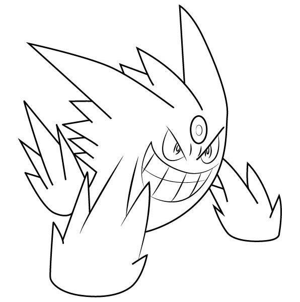 gholdengo coloring page hard pokemon