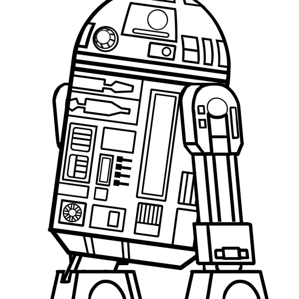 Lego R2D2 Coloring Pages Outline by Michel Bozgounov - Free Printable ...