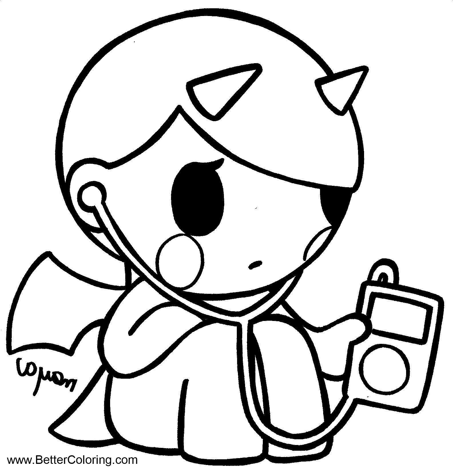 Tokidoki Coloring Pages Line Art - Free Printable Coloring Pages