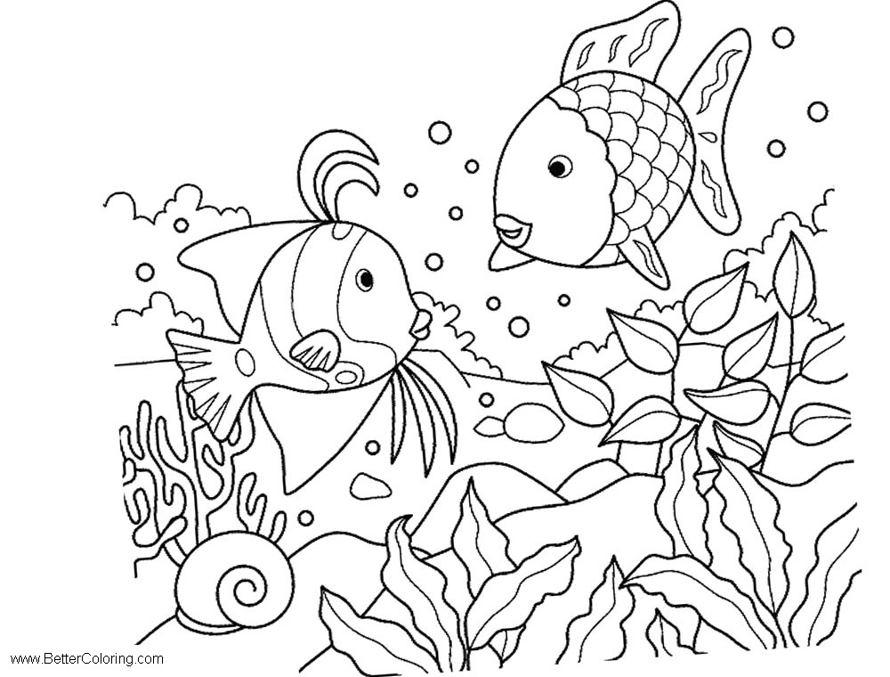 Under The Sea Characters Coloring Pages 2