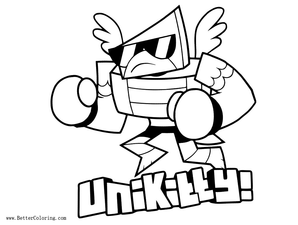 UniKitty Coloring Pages Hawkodile Free Printable Coloring Pages