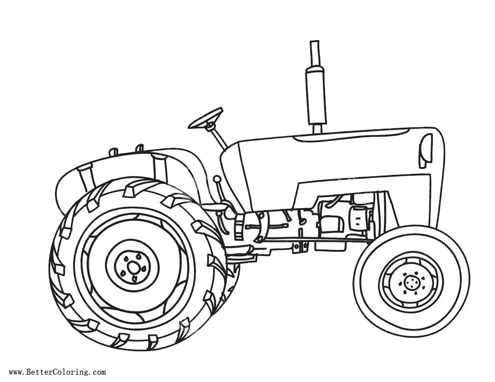 Download Vintage Tractor coloring pages - Free Printable Coloring Pages