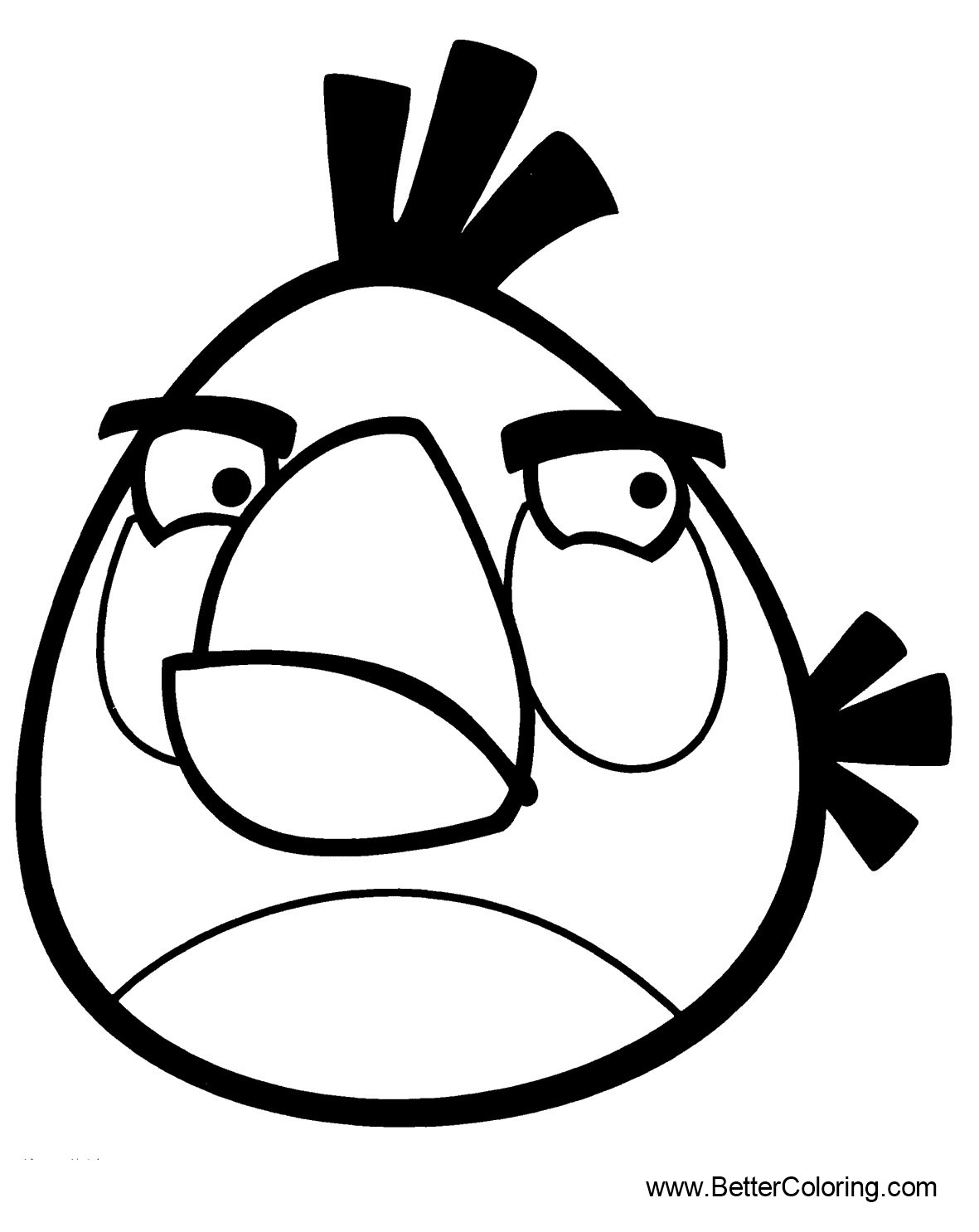 White Angry Birds Coloring Pages - Free Printable Coloring Pages