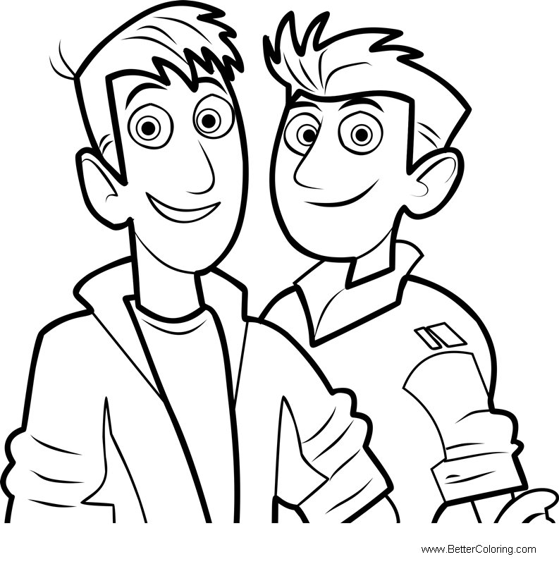 Wild Kratts Team Coloring Pages Wild Kratts Coloring Pages Coloring ...