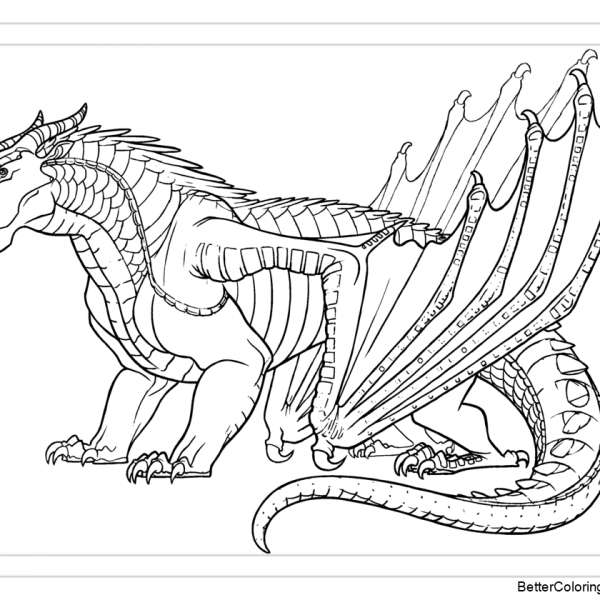 Wings of Fire Coloring Pages - Free Printable Coloring Pages